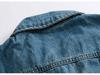 Herrväst i Koreansk Stil, Smal Passform, Riven Denimbäst - Ärmlös Topp för Vår/Sommar/Höst