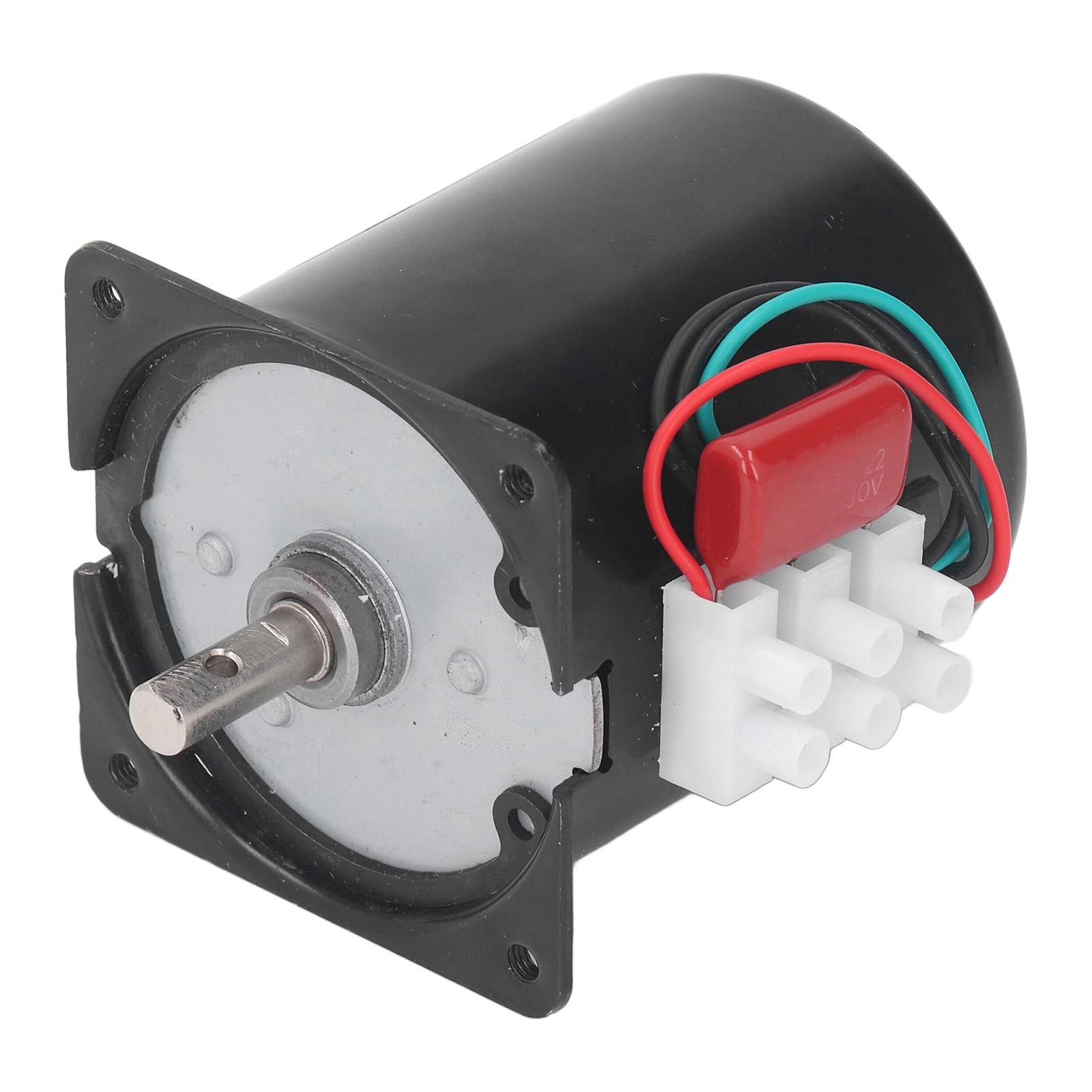 

28 Вт 220 В змінного струму Редукторний двигун Металеві шестерні Мідна обмотка Низькошвидкісний CW CCW Великий крутний момент Шестеренчастий двигун