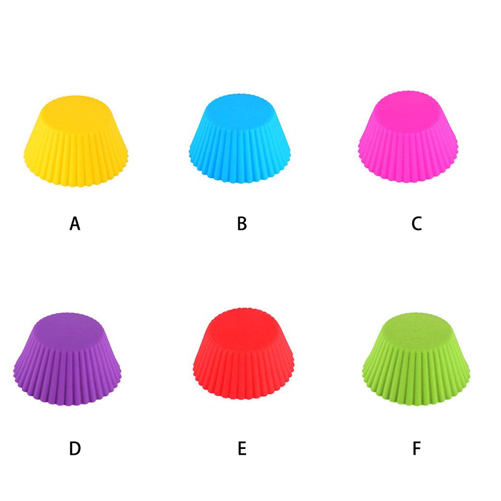 Nonstick Muffin Mold Silicone Biscuit Cake Pastry Cupcake Liner Cup Candy Mould Molds Baking for Bakery Restaurant