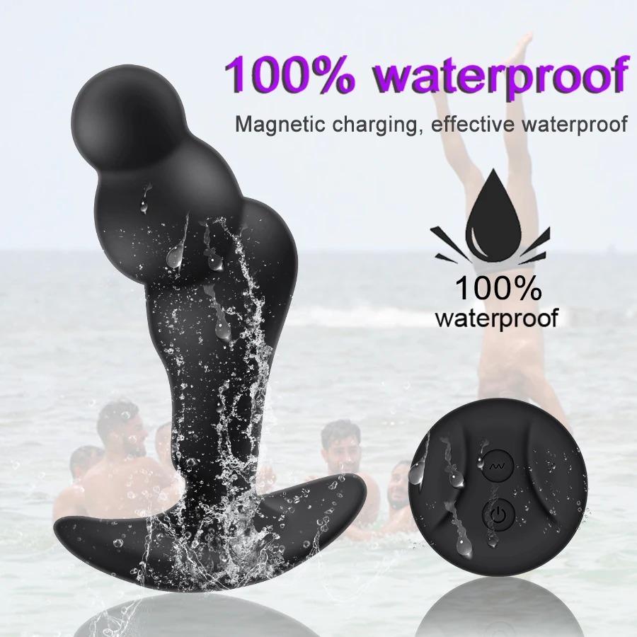 360 Rotation Anal Plug Vibrator Prostate Massager Vibrating Butt Plug Masturbator Adult Products Sex Toys for Men/Women Trainer