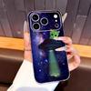 Green alien cat cute  Phone Case For iPhone17,16,15,14,13,12,11 Plus,Pro Max Soft Transparent Cover