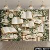 1pc Floral Book Backdrop Banner Suitable for Holiday Celebrations Garden Decoration Anniversaries Theme Parties