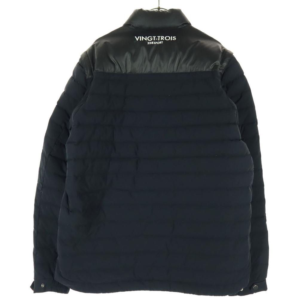 23ku SPORT One point logo Long sleeve Down jacket LL black Men's Used