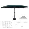 Yushiyi Large Oval Triple-Canopy Outdoor Parasol