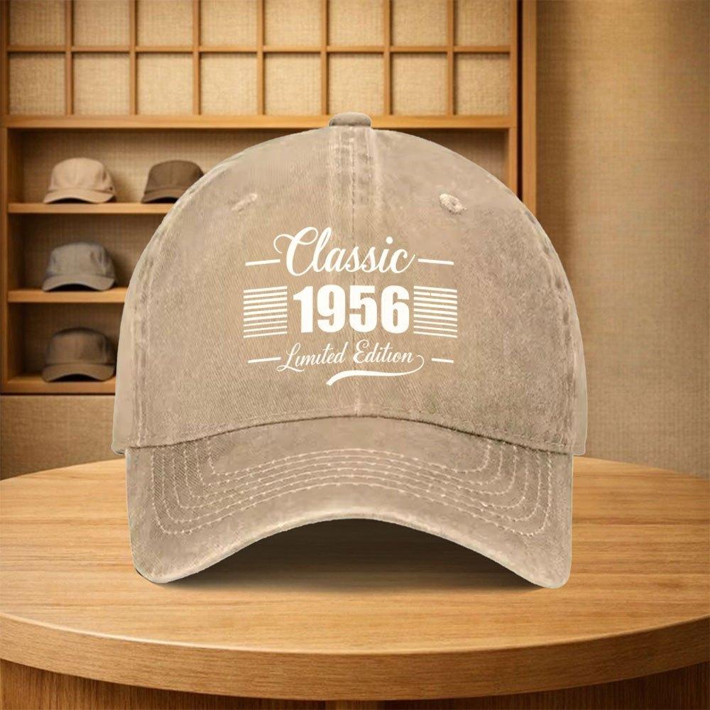 1956 Retro Baseball Cap Adjustable Unisex Cotton Cap Multicolor Options