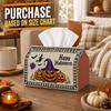 1pc Halloween Tissue Box Holder with Vintage Spooky Design-Lantern Witch Silhouette,Durable Polyester,Ideal for Kitchen,Living Room,Bedroom,Bathroom,C
