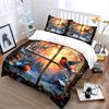 Winter Birds And Snowy Landscape Kid'S And Adults' Bedroom Decor, Exquisite Three-Piece Bedding Set Gift