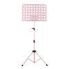 Portable Metal Music Stand Detachable Musical Instruments for Piano Violin Guitar Sheet Music Pink