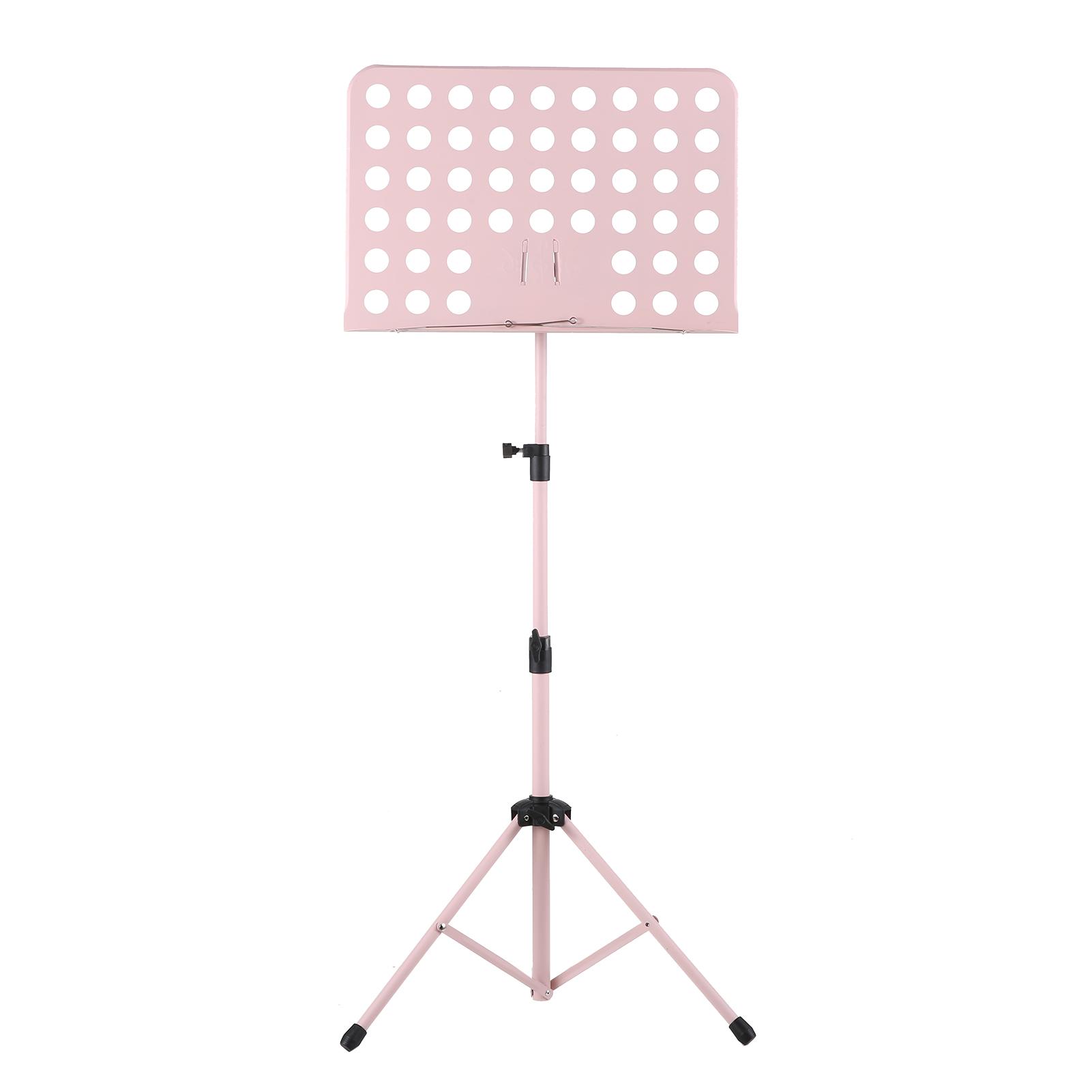 

Portable Metal Music Stand Detachable Musical Instruments for Piano Violin Guitar Sheet Music Accessaries Black/Pink розовый