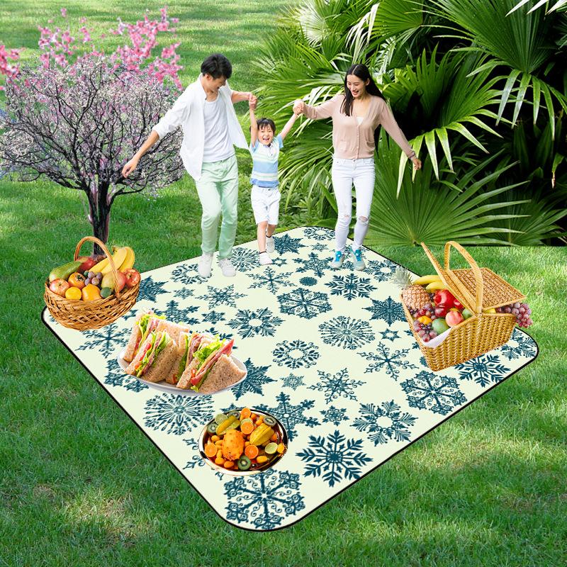 Picnic Blankets Extra Large, Waterproof Foldable Outdoor Beach Blanket,3-Layer Picnic Mat for Camping, Hiking, Travel, Park, Concerts