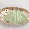 Girls Summer Sweet Mesh Floral Strap Princess Dress Baby Chic Travel Sundress