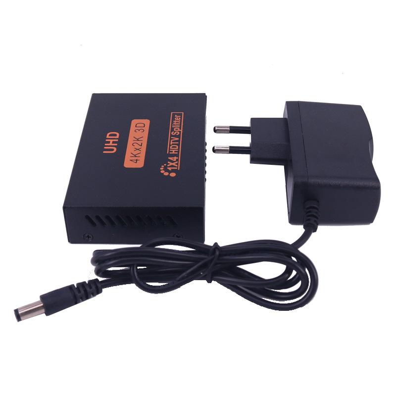 4K 2K HDMI-Compatible Splitter HDMI 1 in 4 Out Video Switcher Cable Adapter Hub For PS4 Laptop Monitor TV Box Projector
