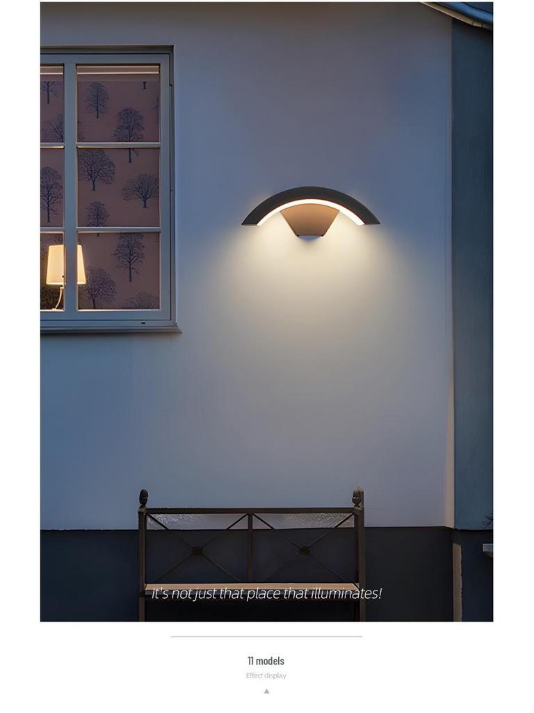 LED Waterproof Outdoor Wall Light for Balcony, Corridor, Courtyard, and Garden