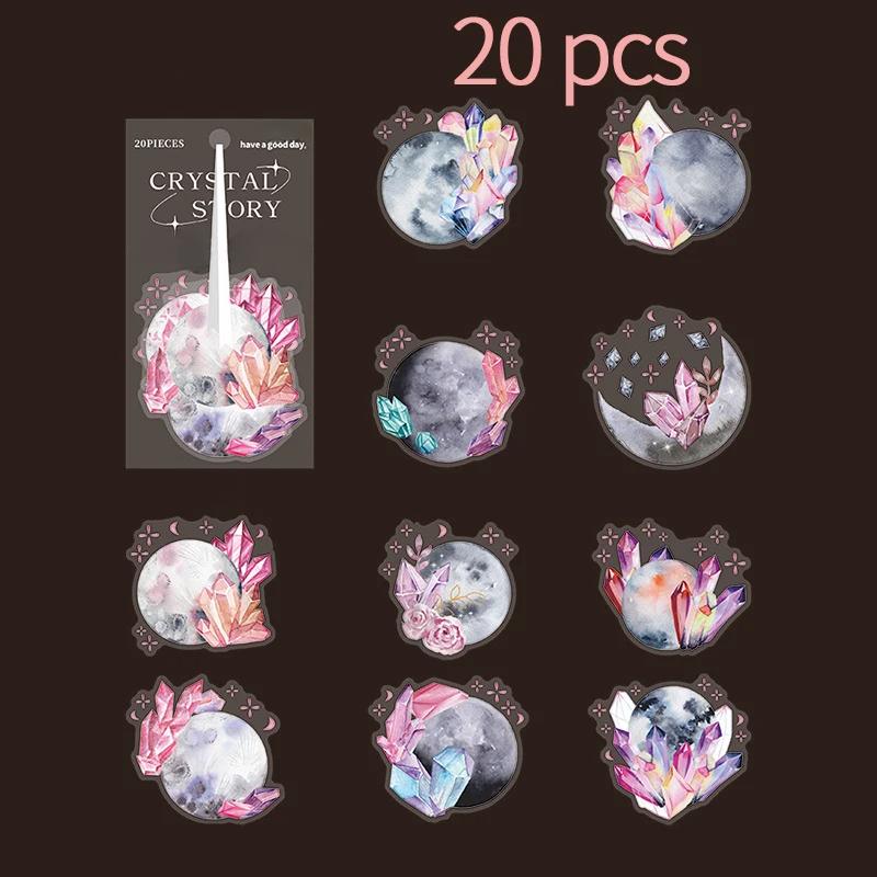 

6 стилей INS Кристальные лазерные наклейки с цветами DIY Дневник Альбом Материал для скрапбукинга Ручная работа Принадлежности для джанк-журнала