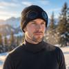Windproof Winter Glasses Caps Removable Glasses Knitted Hat Warm Ski Mask Hats  Climbing Mountains