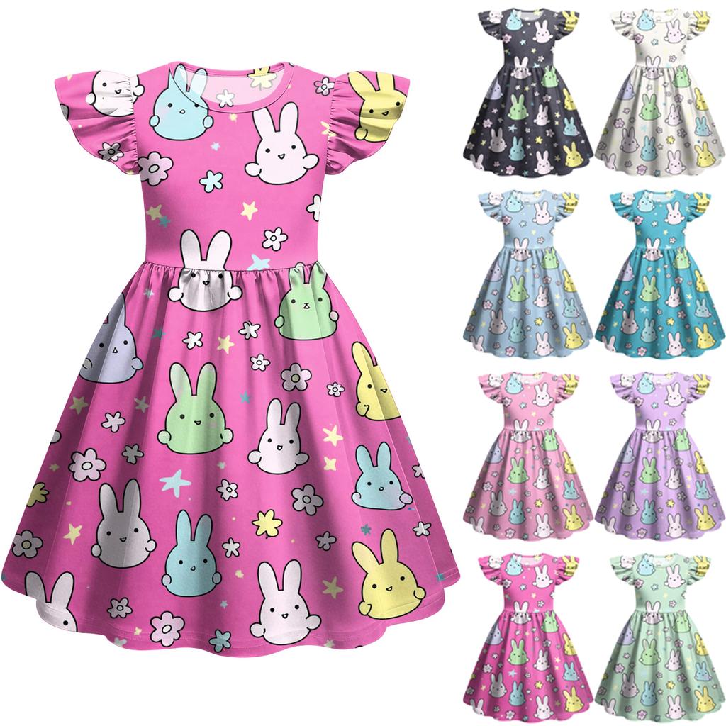 Children's Fashion Casual Flying Sleeve Dress