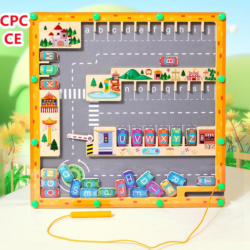 Magnetic Letter Maze: Color Matching & Pen Control Puzzle for Early Education