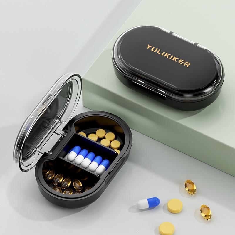 Multifunktionell Bärbar Medicinlåda Fuktsäker Rese Tre Fack Förvaring Medicin Bärbar Medicinförvaringslåda