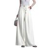 Brand Women's High-Waisted Wide-Leg Trousers - 2026 Spring/Summer Collection: No-Iron, Fashionable, Loose-Fit Casual Pants