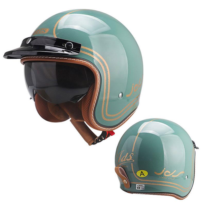 3/4 Open Face Motorcycle Helmets Retro Vintage Moped Helmet for Men Women Scooter ATV Cruiser Bobber Jet Helmet DOT Approved
