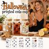 Pahar de Cola de Halloween cu Design Imprimat de Sărbătoare pentru Băuturile de Petrecere