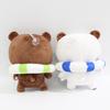 Cute Bubu and Dudu Plushies Swimming Rings Panda Plush Doll Soft Kawaii Cartoon Fluffy Bear Toy Car Sofa Decor Birthday Gift