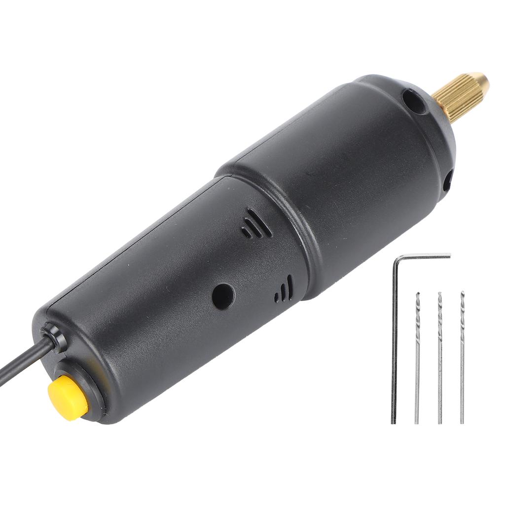 USB Elektrischer Handbohrer DIY Lochbohren Schnitzen Gravierwerkzeug für Schmuck Handwerk Herstellung