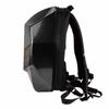 Motorradrucksack mit LED-Programmierbildschirm Kohlefasertextur Wasserdicht Hartschale Helm