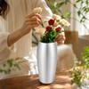 Stainless Steel Flower Vase Silver Tabletop Holder Sleek for Entryway