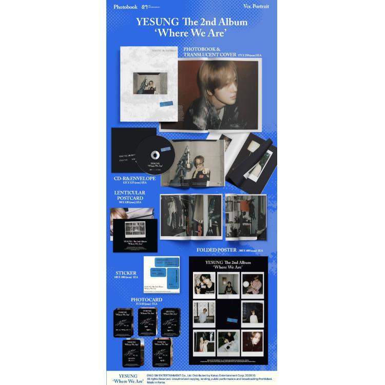 YESUNG (СУПЕР ЮНИОР) [Где мы находимся] 2-й полноформатный альбом (7 окт. 2026 г.) (Фотокнига вер.)