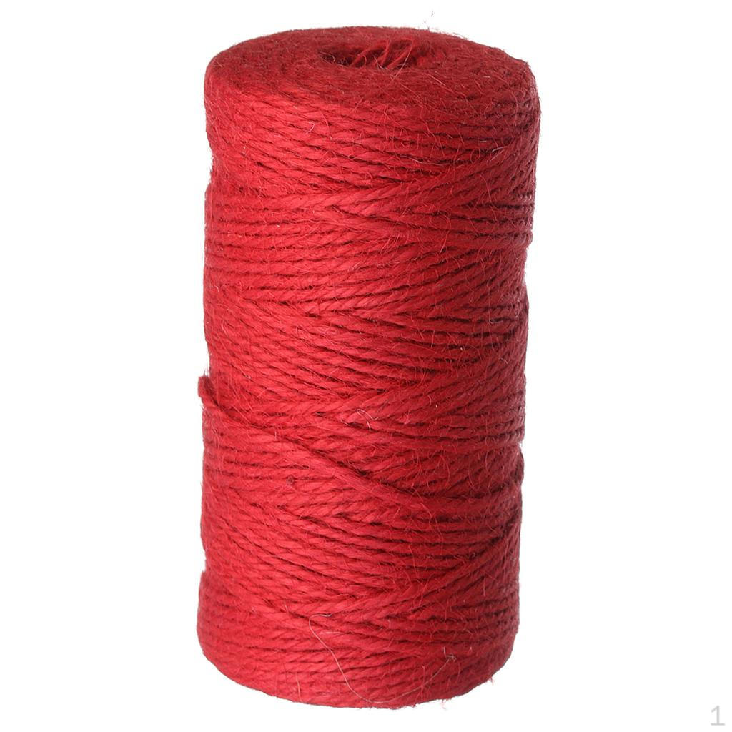 Burlap Hessian Jute Rope Twine String Gift Box Cord Wedding Tags Party Decor Supplies