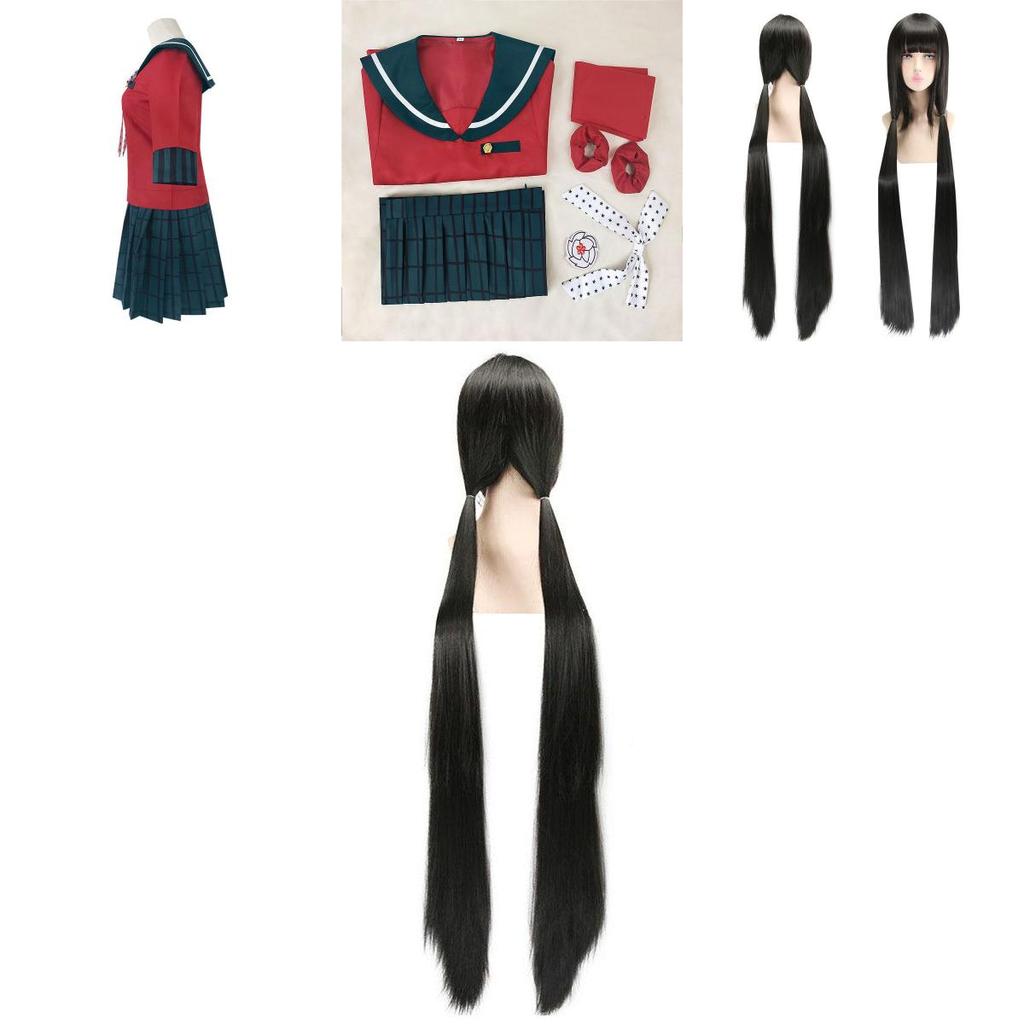 Authentic Danganronpa Harukawa Maki School Uniform Cosplay Costume Jacket Skirt Set Outfit For Women