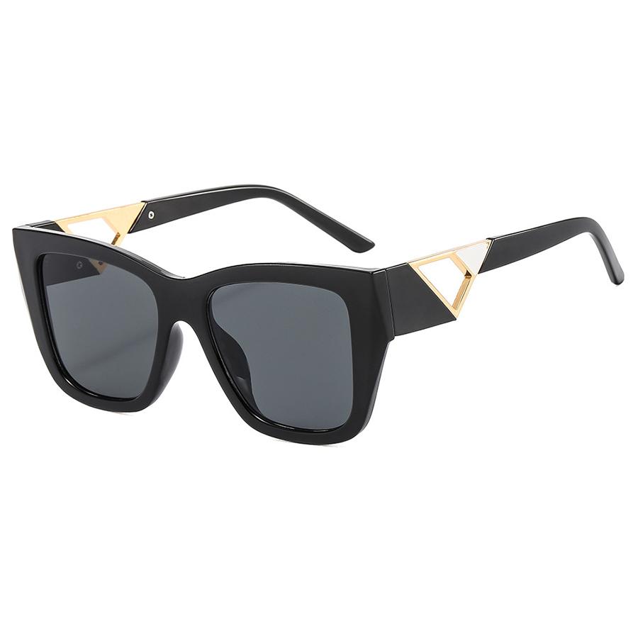 

Модные солнцезащитные очки с полыми ногами, неполяризованные модные аксессуары чёрный