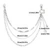Versatile Multi Tiered Star Pants Chain Alloy Body Jewelry With Secure Closure For Trendy Outfit Pairing