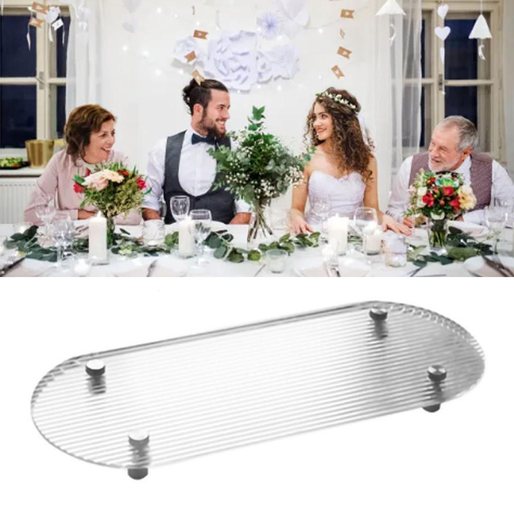 Clear Vanity Tray Transparent Acrylic Simple Modern Style Widely Used Coffee Table Tray for Family O