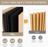 Blank Black/Brown Scrapbook Album – 40 Pages of 300g Acid-Free Cardstock for Modern Collage & Art Journals