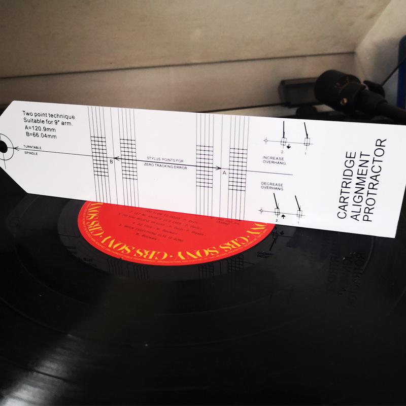 LP Vinyl Platespiller Pickup Nål Justeringsmal Vinkelkalibreringsmåler Verktøy Platespiller Justering Deteksjonslinjal Tilbehør