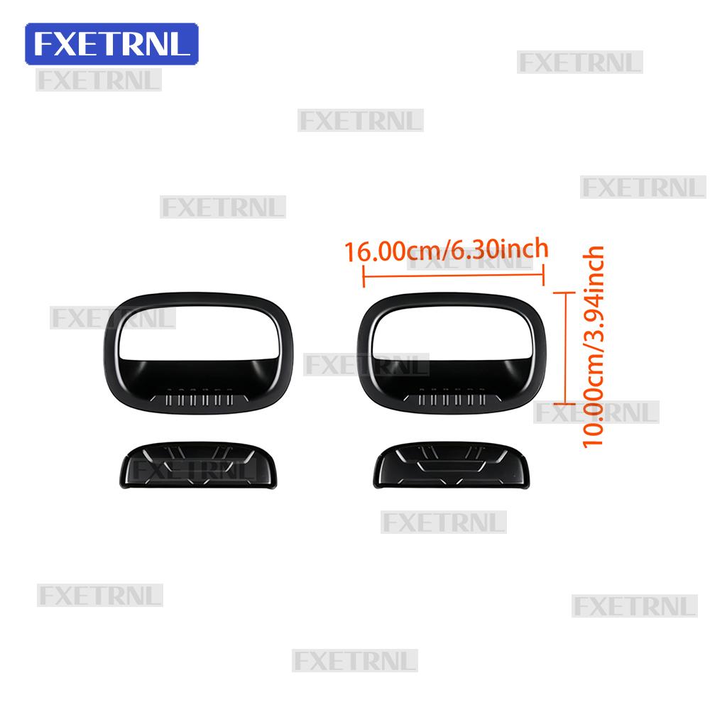 Car Outer Door Trim For Suzuki Jimny 2/4-Doors Nomade 2018-2025 Rear Trunk Cover Auto Handle Frame Matte Black Accessories