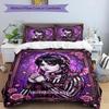 3PC Custom Name Gothic Fantasy Portrait Bedding Set Printed Bedding Set Duvet Cover Closure Includes 1 Duvet Cover & 2 Pillowcases for All Seasons Bed