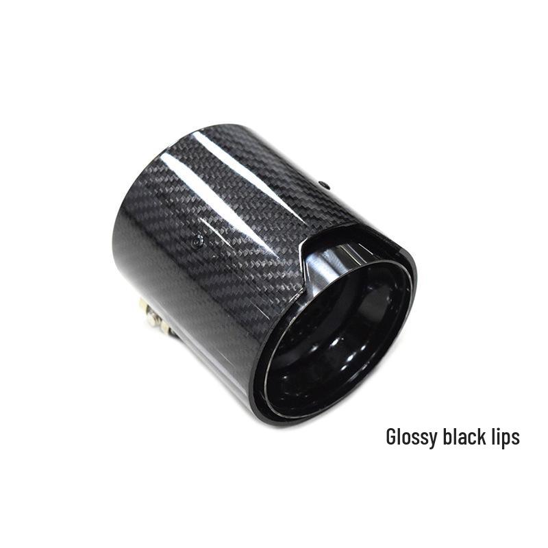 Stainless Steel & Black Carbon Fiber Quad Exhaust Pipes for BMW 4 Series (425, 430, G22, G26) - No Cutting/Welding Required