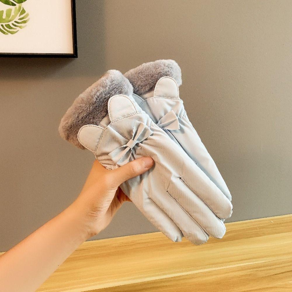 Protection Women Winter Gloves Windproof Outdoor Warm Gloves Motorcycle Riding Gloves  Casual