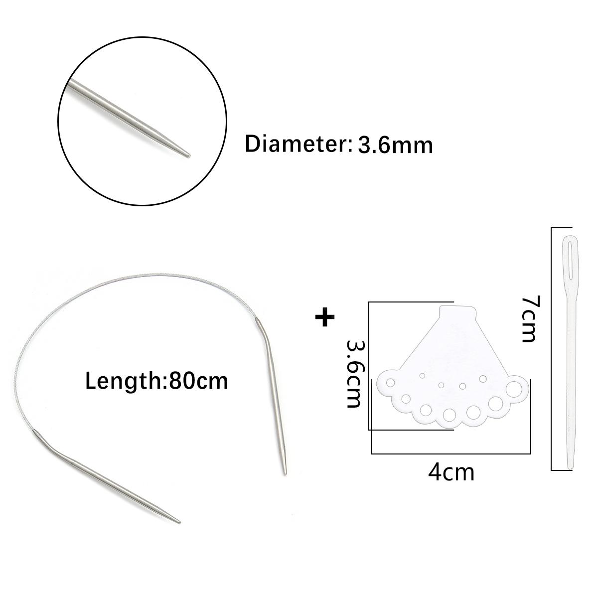 

1 шт., кольцо из нержавеющей стали, игла, полый свитер, игла, аксессуары для рукоделия