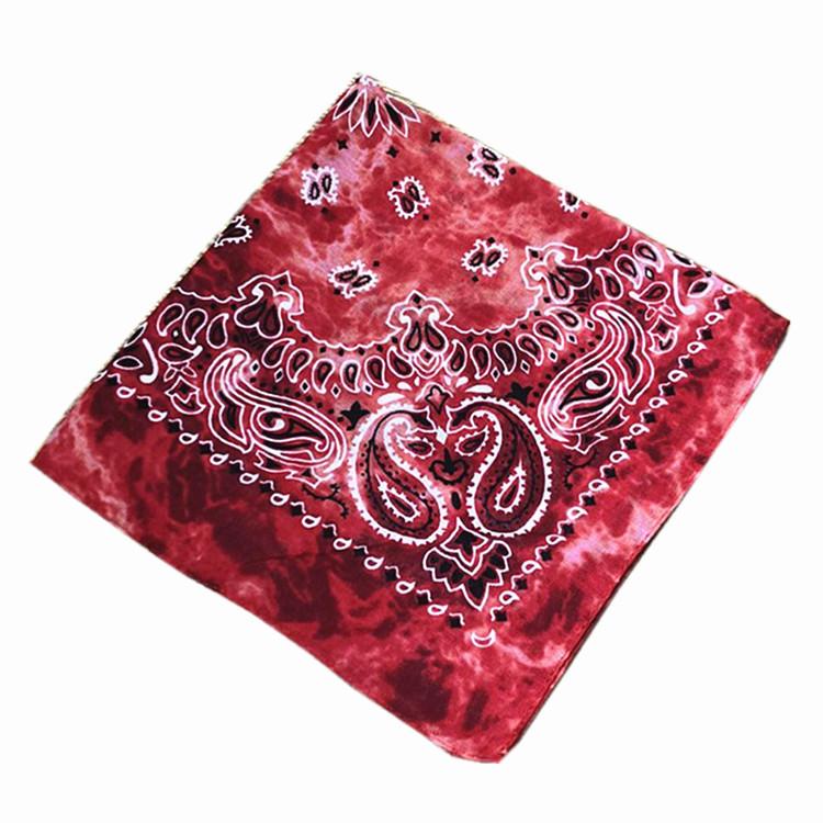Unisex Herr Kvinnor Bomull Bandana Hårband Cowboy Herr Biker Sport Huvudbonader Handled Hårinpackning Enkelsidig Head Wrap Scarf Paisley