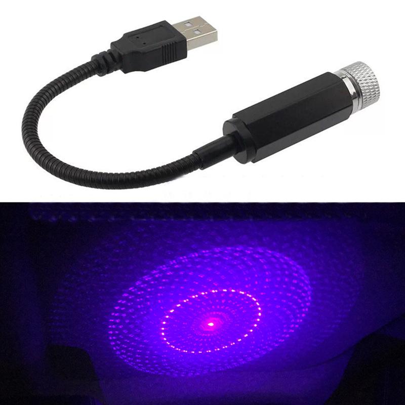 USB Auto Projektor LED Sternenhimmel Projektor Licht Romantisches Autozubehör Innenraum Dekoration Autodach Himmel Sternenlicht