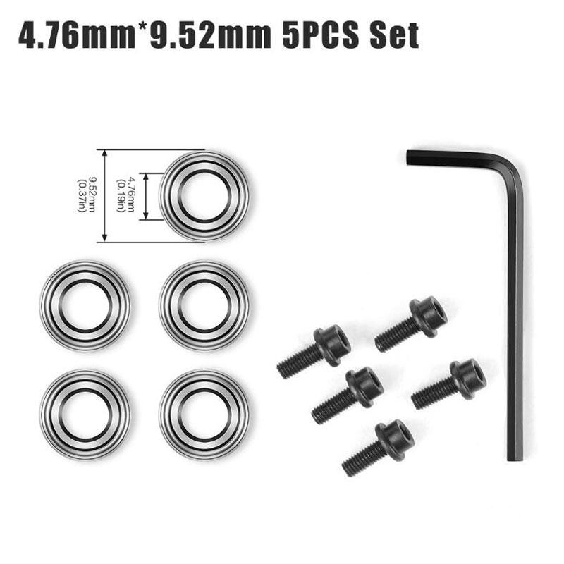 Bit de router Ghid pentru rulmenți cu bile montat în partea de sus Freză Set chei pentru rulmenți Set de accesorii rulmenți 4,76 mm 6,35 mm 12,7 mm