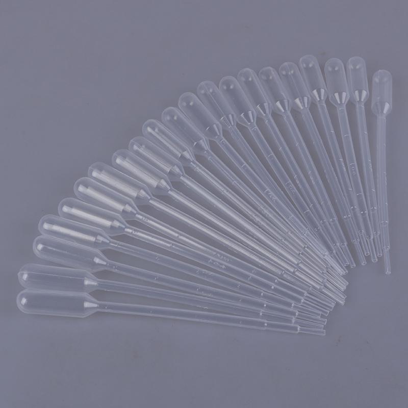 100Pcs 1Ml Disposable Plastic Eye Dropper Set Transfer Graduated Pipettes