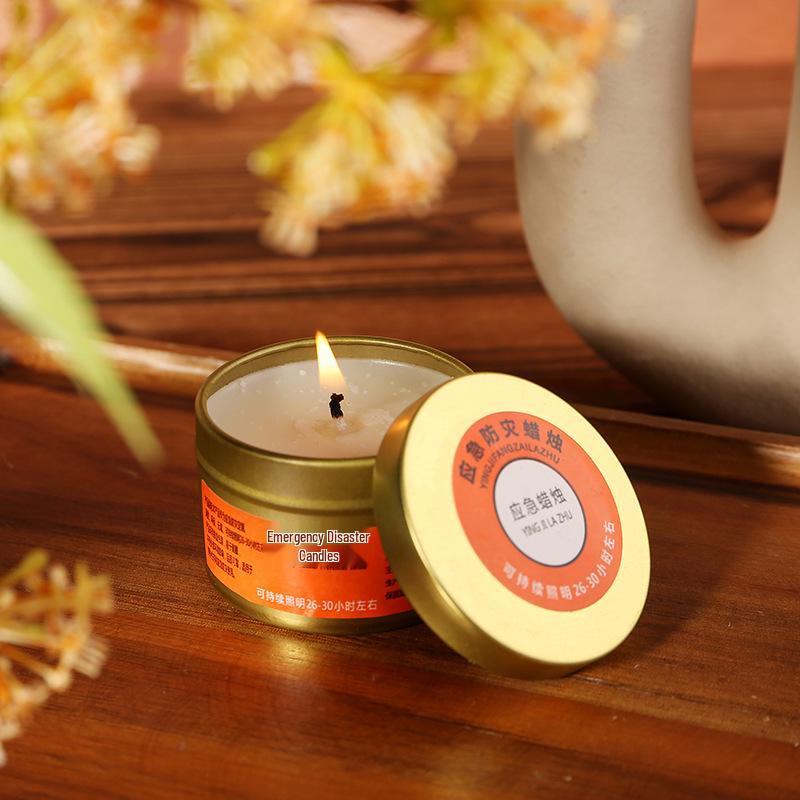 Emergency Windproof Smokeless Candle for Power Outages and Outdoor Use