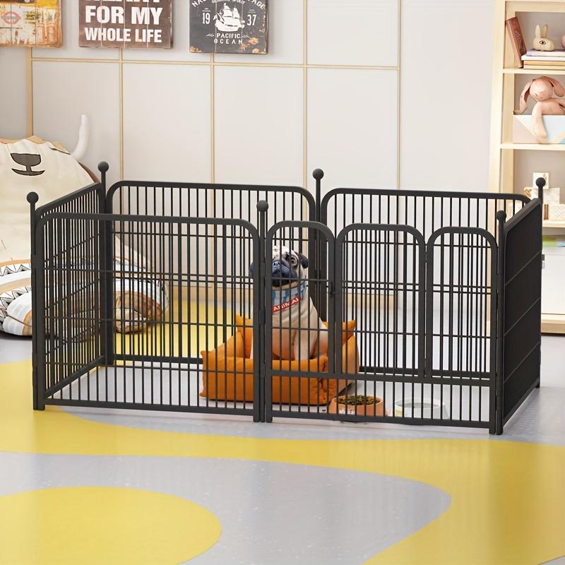 6pcs 23.6inches Metal Dog Playpen, Pet Enclosure for Dogs/Rabbits/Pet Pig/Ducks, Non-Slip Outdoor Yard Pet Enclosure