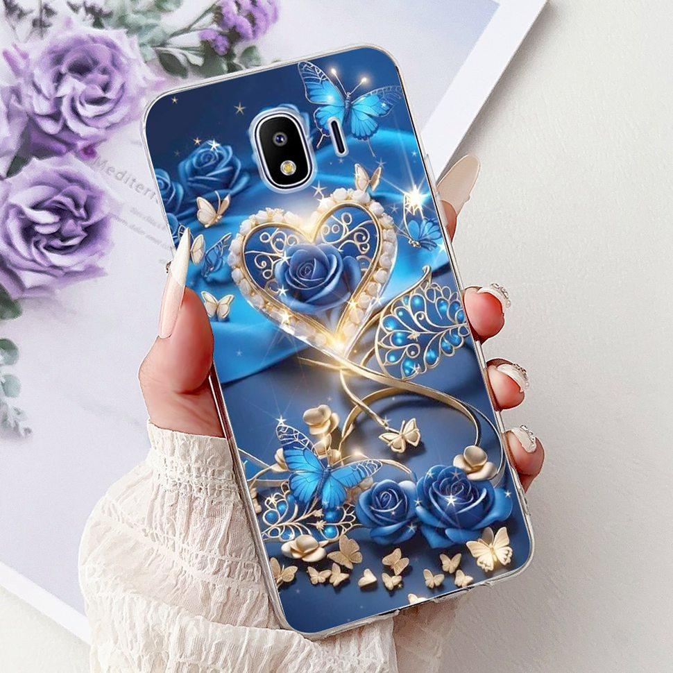 For Galaxy J4 2018 Case SM-J400F Fashion Painted Cover Soft Silicone Phone Case For Samsung Galaxy J4 2018 Fundas Capa Bags