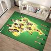 Soccer Team Trophy Designed Floor Mat, Suitable As a Non-slip Mat for the Living Room or Bedroom Sofa